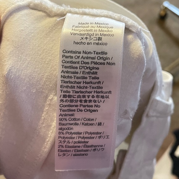 Madewell High-Waisted White Petite Skinny Jeans - Picture 2 of 6